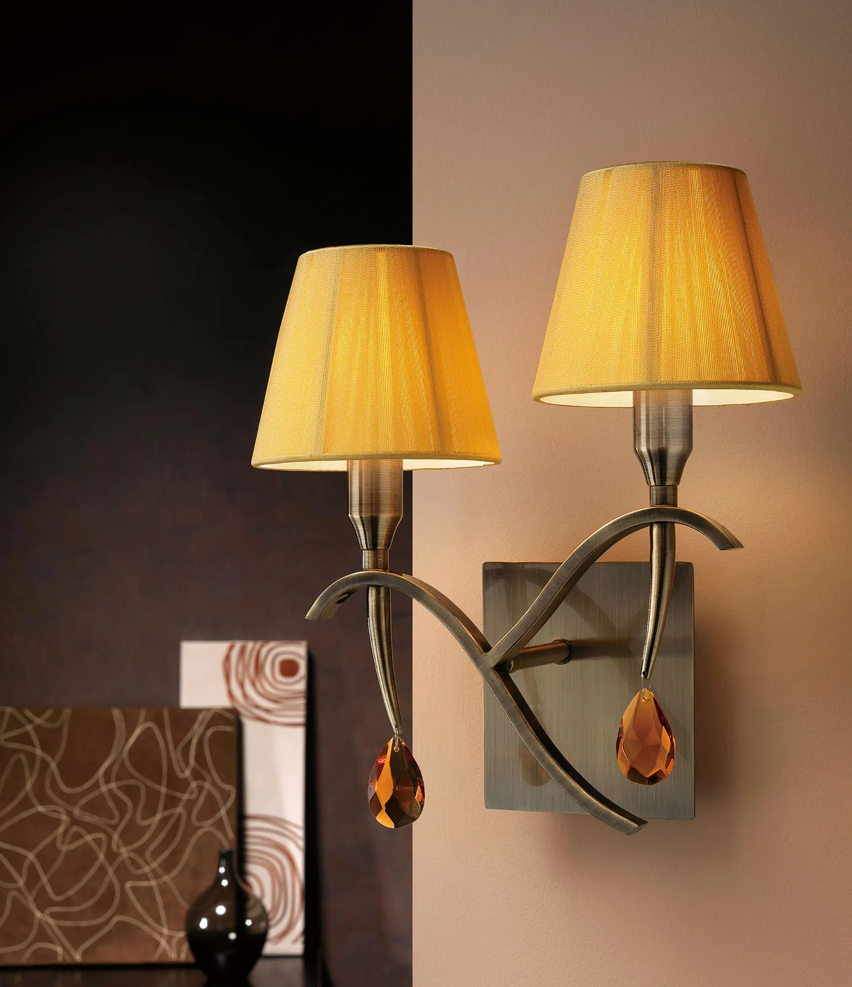 Siena Crystal Ceiling Lights Mantra Shaded Crystal Fittings Siena Crystal Ceiling Lights Mantra Shaded Crystal Fittings